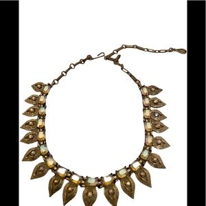 Vintage Rhinestone Teardrop Choker Necklace